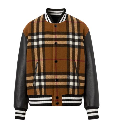 burberry leather coats|Burberry bomber jacket.